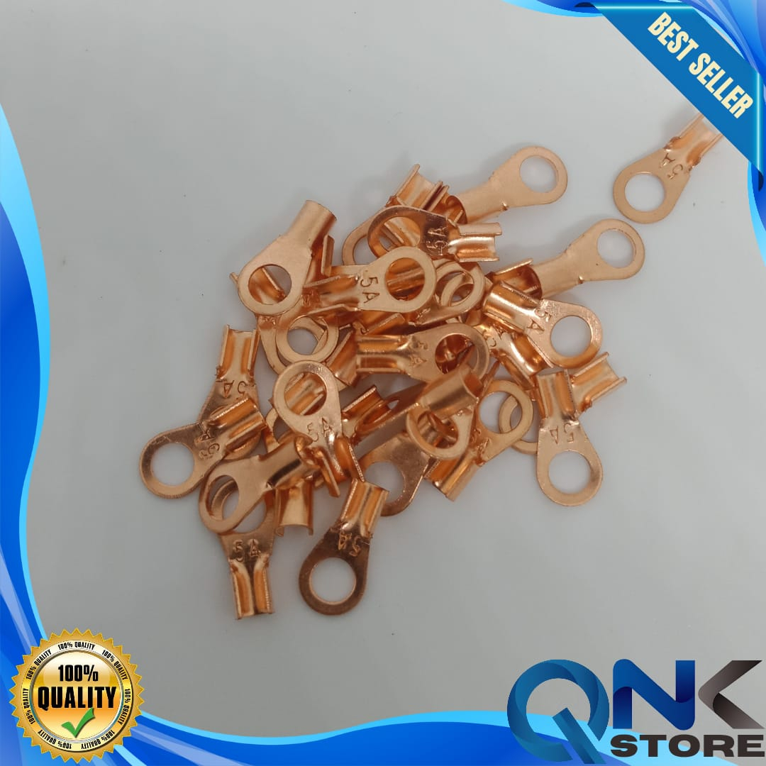 Skun Copper Belah OT-5A Size baut 5.2mm Size kabel 5mm