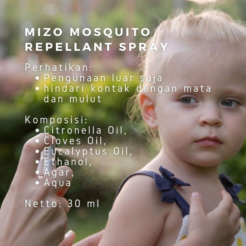 MIZO Mosquito Reppelent Spray || Membantu Mengusir Nyamuk- Exp 2024