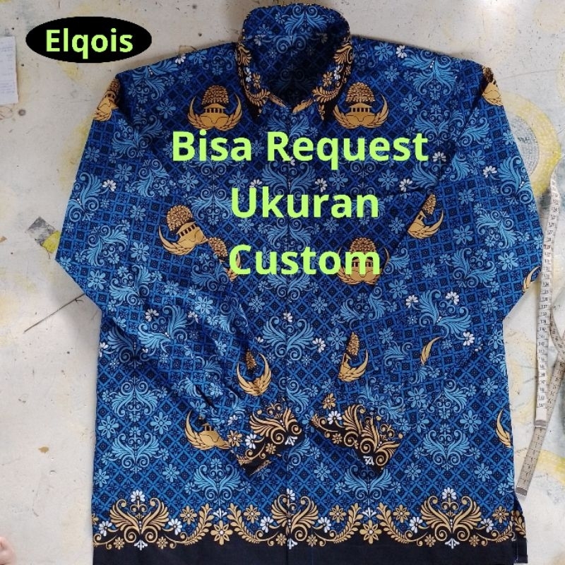 [TAILORED] Kemeja Batik Korpri Size standar dan size JUMBO Bahan Premium ASN Pria Dan Wanita Request Ukuran