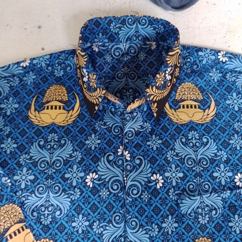 [TAILORED] Kemeja Batik Korpri Size standar dan size JUMBO Bahan Premium ASN Pria Dan Wanita Request Ukuran