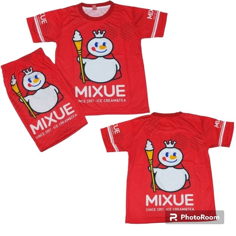 setelan baju MIXUE anak anak umur 2-12 thn/Stelan baju worm zone/stelan baju cacing