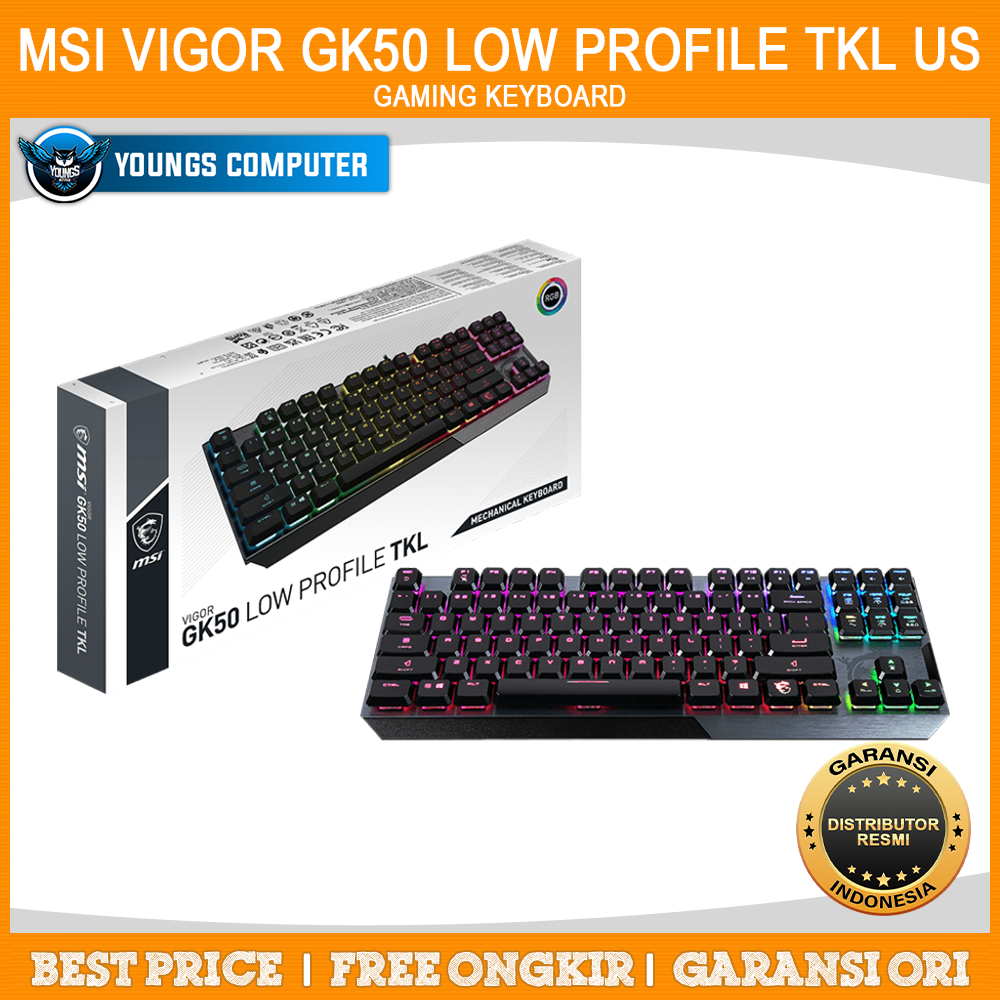 KEYBOARD MSI VIGOR GK50 LOW PROFILE TKL US | GAMING KEYBOARD