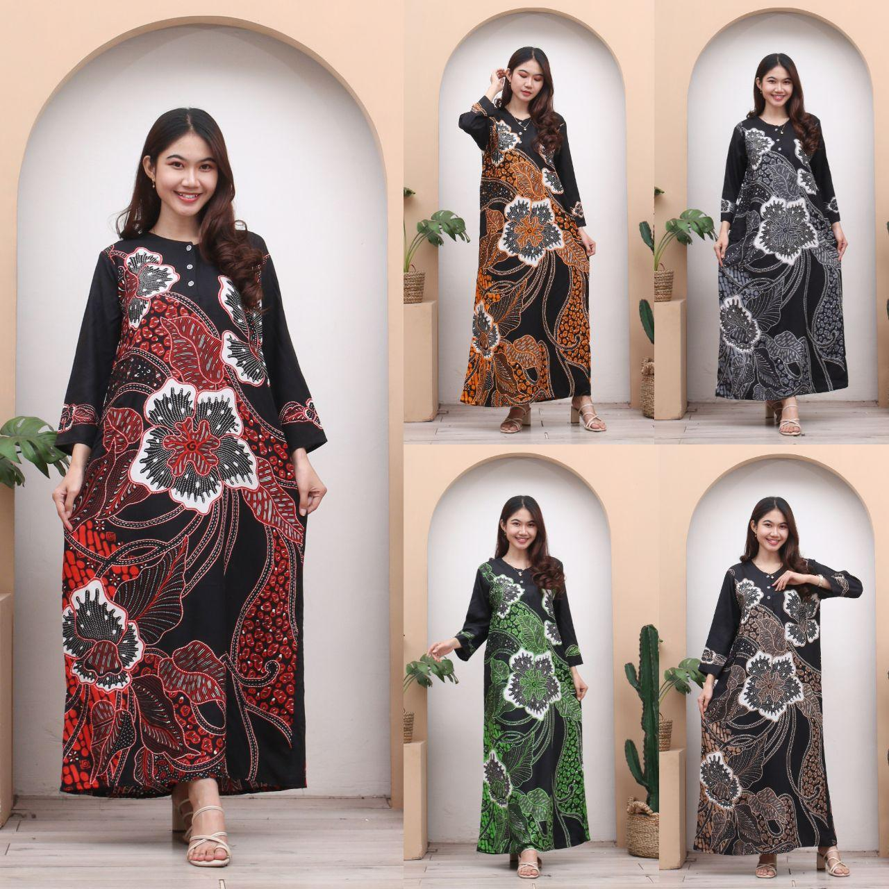 Longdres batik FADIA Daster Panjang Terbaru Kekinian KU By prass