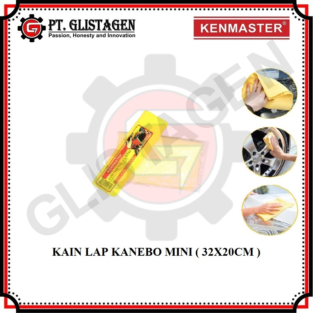 Kain Lap Kanebo Mini Plas Chamois Motor Segi 8 KENMASTER 32x20