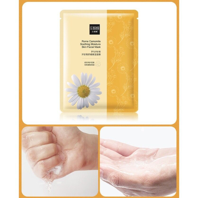 SENANA Masker Wajah Chamomile Sheet Mask Skin - CHAMOMILE