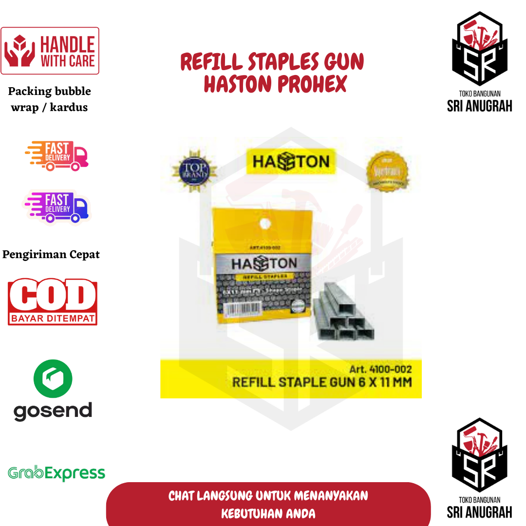 Haston Prohex Refill Isi Necis Tembak Gun Stapler Tacker