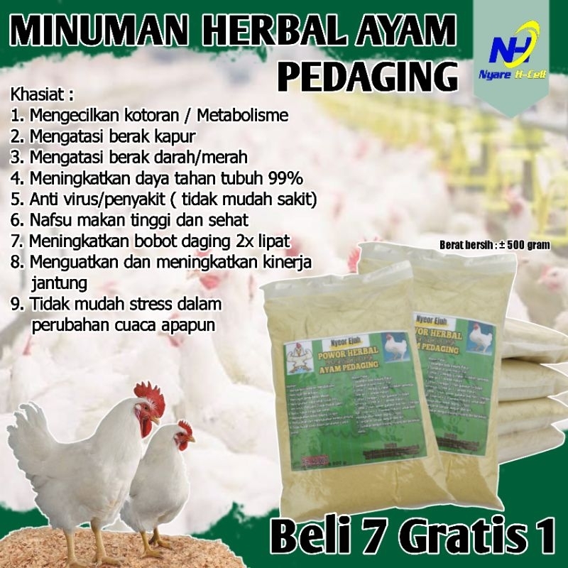 POWER HERBAL AYAM PEDAGING JAMU AYAM PEDAGING VITAMIN AYAM BROILER CEPAT GEMUK VITAMIN AYAM PEDAGING