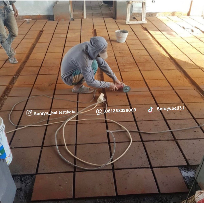 Ubin lantai terakota natural / terakota lantai / terracotta floor