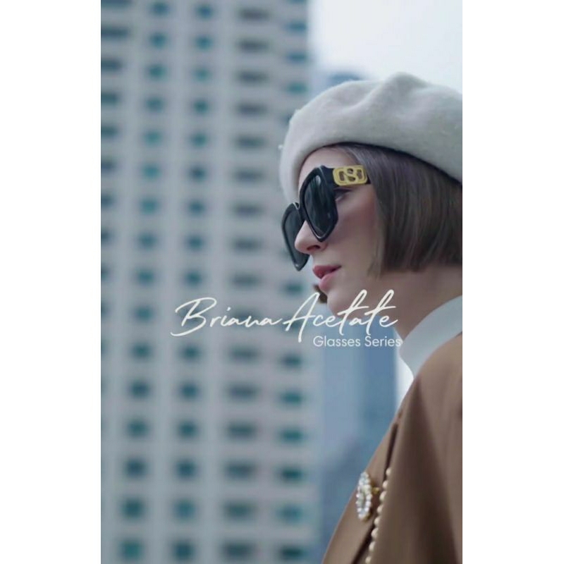 Briana  Acetate &  Emilie Sunglasess Buttonscarves