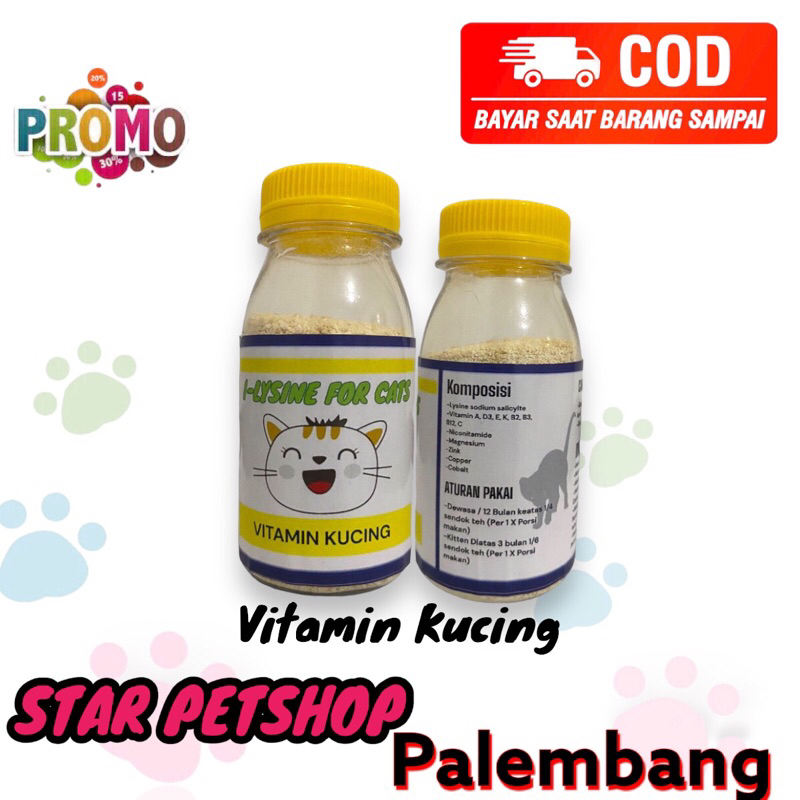 Vitamin Kucing Gemuk I Lysine for cat 50g