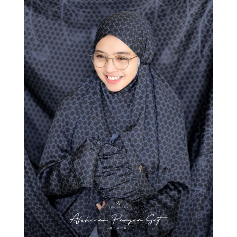 Afsheera prayer set ( mukena + pouch ) by shararea