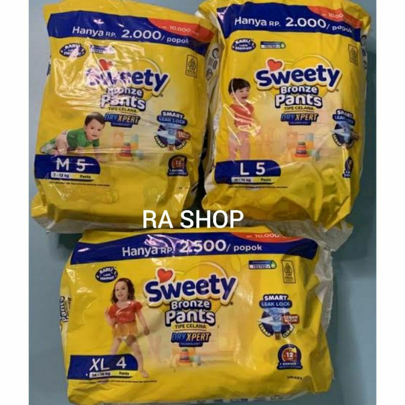 Sweety Bronze Pants renceng M5/L5/XL4