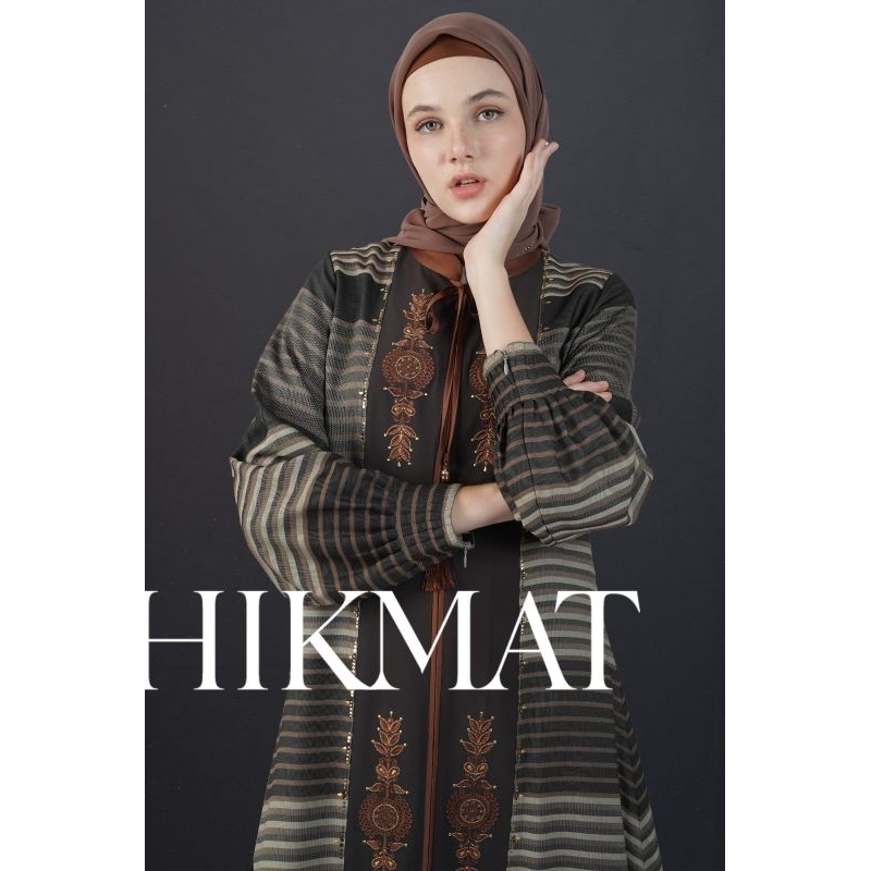 Terbaru Abaya Hikmat A8966-02 Original Termurah