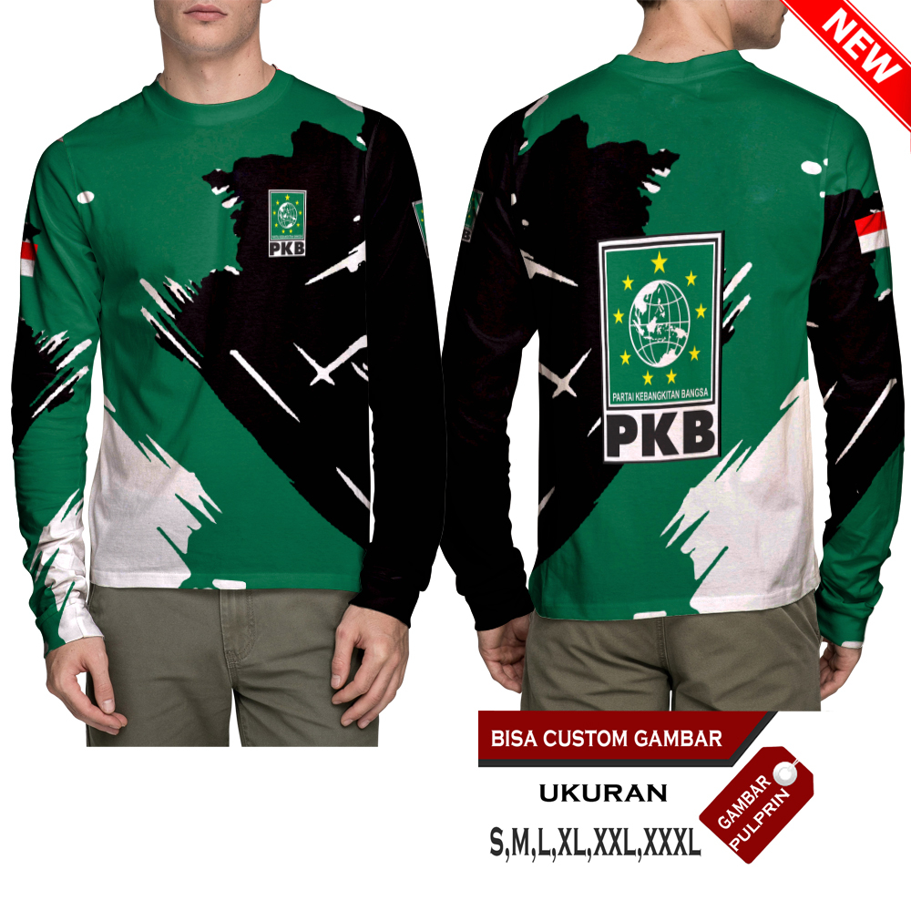 Baju Partai PKB Kebangkitan Bangsa Logo pkb Pemilu Pilpres 2024 Kaos Pakaian Printing