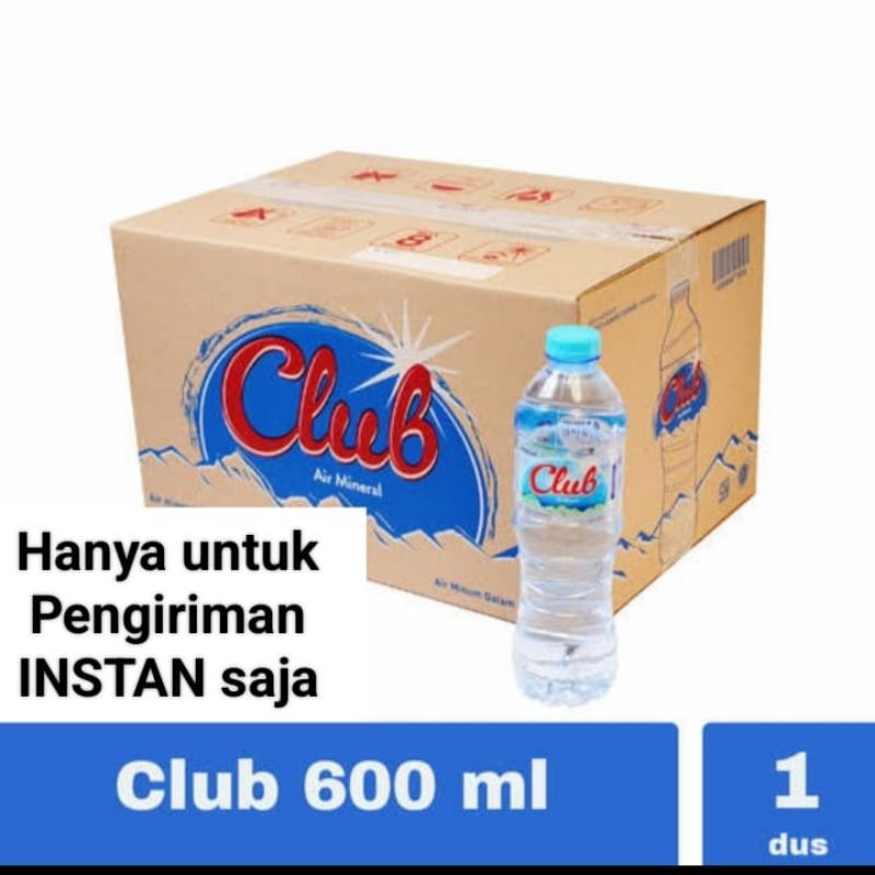 

Club Botol Air Mineral 600ml Karton isi 24 botol