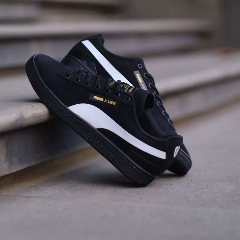 SEPATU PM X UEG BLACK WHITE ORIGINAL OEM SNEAKERS PRIA