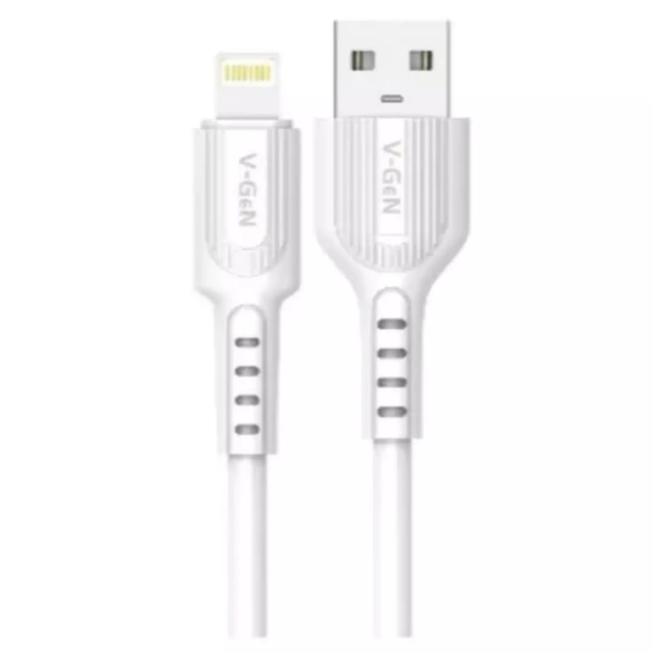 Kabel USB V-Gen VCB-25 cable lightning Fast charging 2.4A Bulat - Cable Vgen