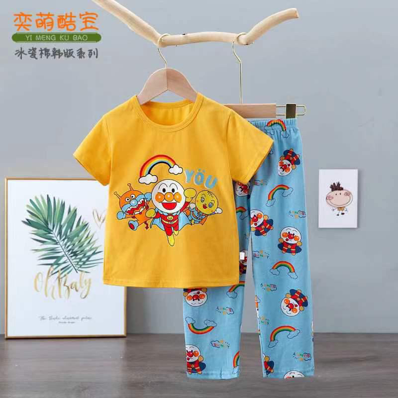 KUBAO BAJU TIDUR ORGANIK ANAK USIA 1-9 TAHUN | CP015 | PIYAMA IMPORT ANAK | SETELAN TIDUR IMPORT CP BAHAN KATUN ORGANIK