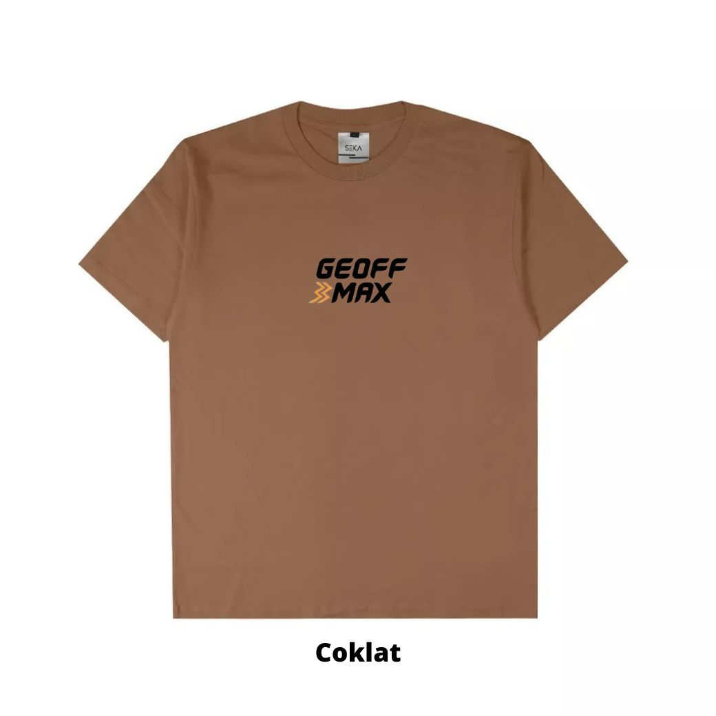 Hipokrit Official Shop - Unisex T-Shirt Coklat Geoff Max Dop Size M.L.XL Best Quality Combed 30s