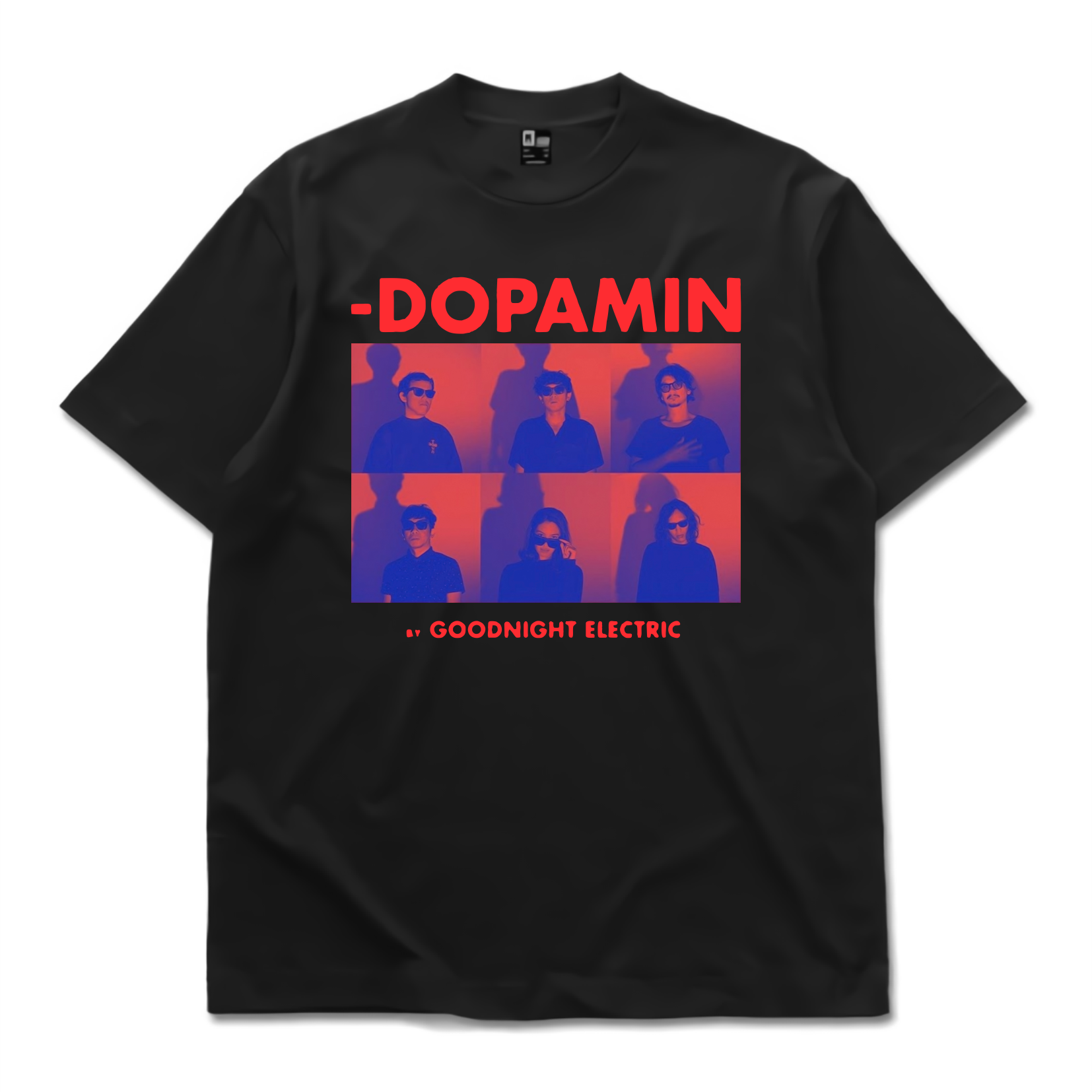 KAOS BAND GOODNIGHT ELECTRIC “DOPAMIN” | T-SHIRT BAND GOODNIGHT ELECTRIC | BAJU BAND GOODNIGHT ELECT