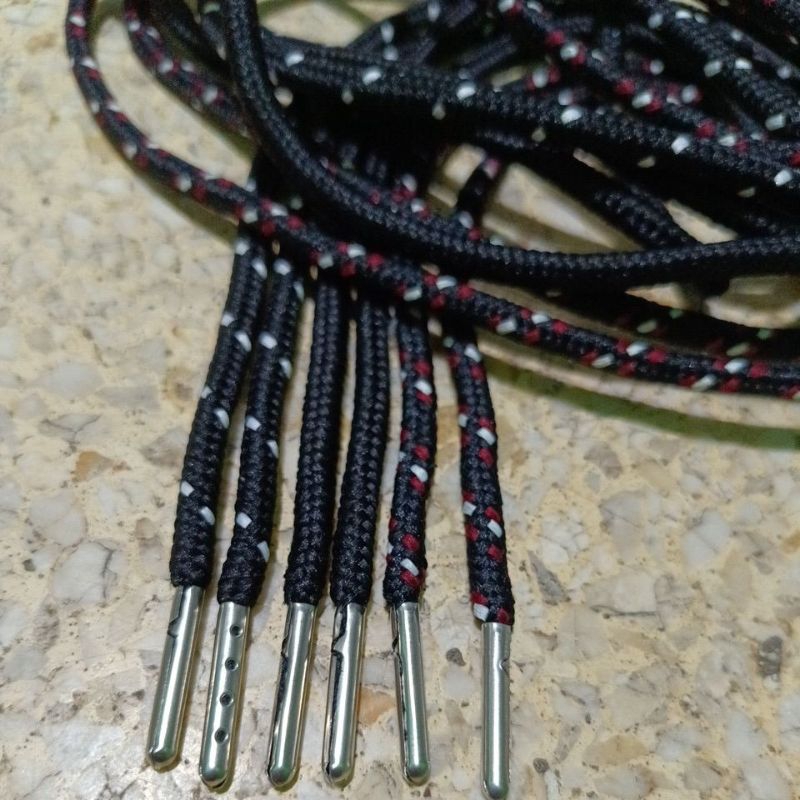Tali sepatu gunung / tali sepatu bulat motif / tali sepatu bulat 5mm