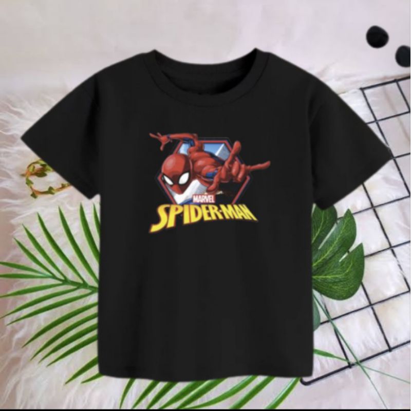 Kaos Anak Spiderman ( Umur 2-13 Tahun ) Cowok / Cewek