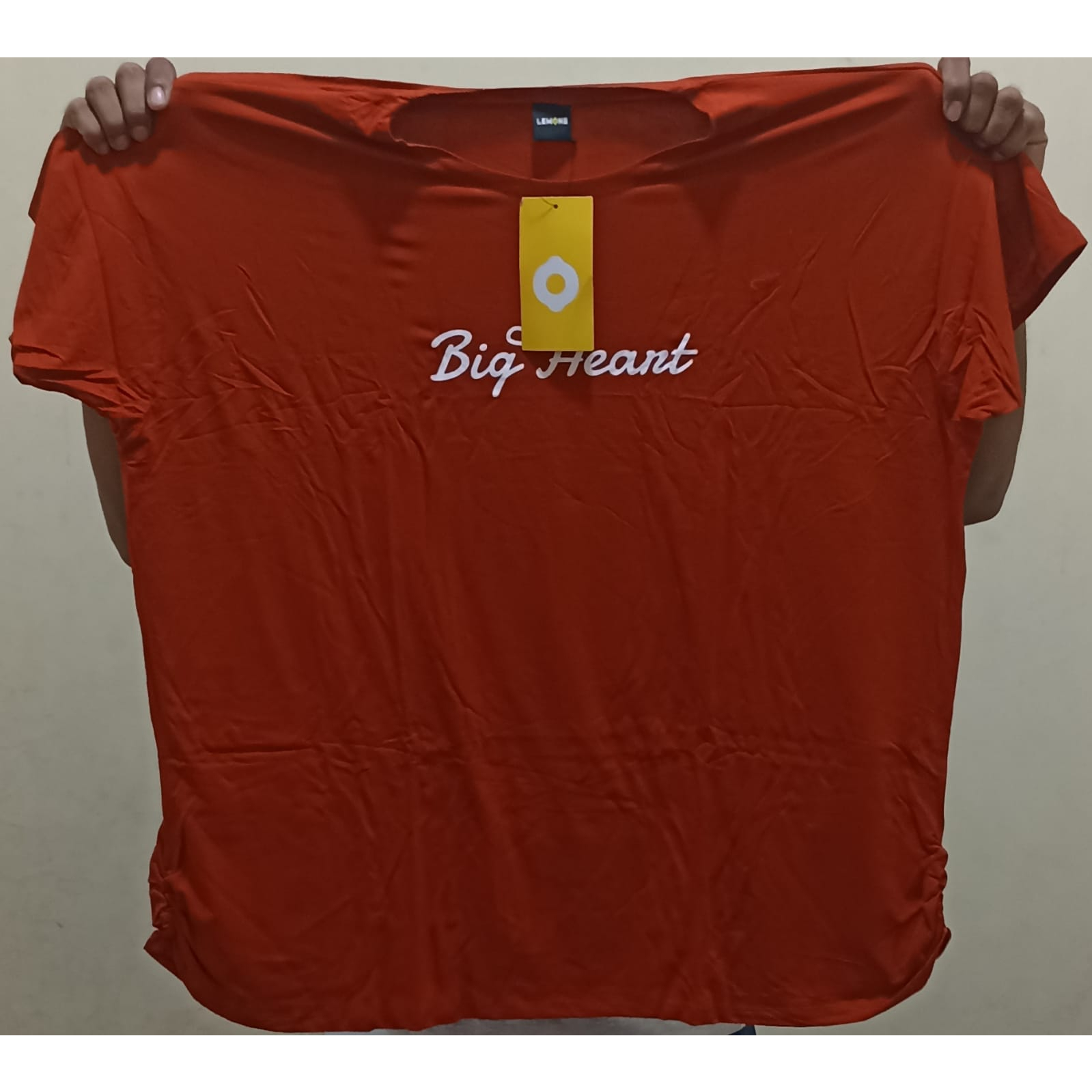 Kaos Wanita Lengan Pendek LEMONE Supwr Big Size 9XL Muat Sampai BB 150Kg Moif/Gambar Random