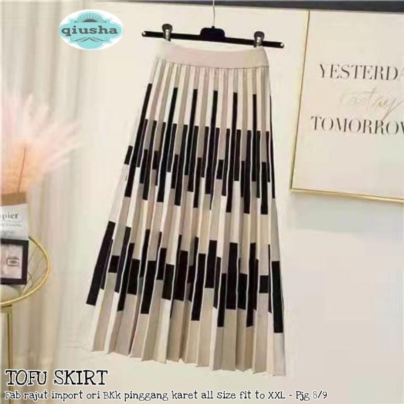 TOFU KNIT SKIRT ROK RAJUT IMPORT BANGKOK BKK