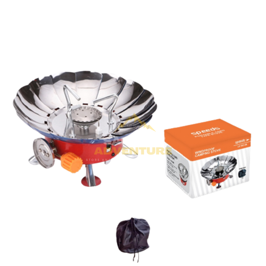 Kompor Camping WINDPROOF / Kompor Mawar Tahan Angin / Kompor Gunung Windproof