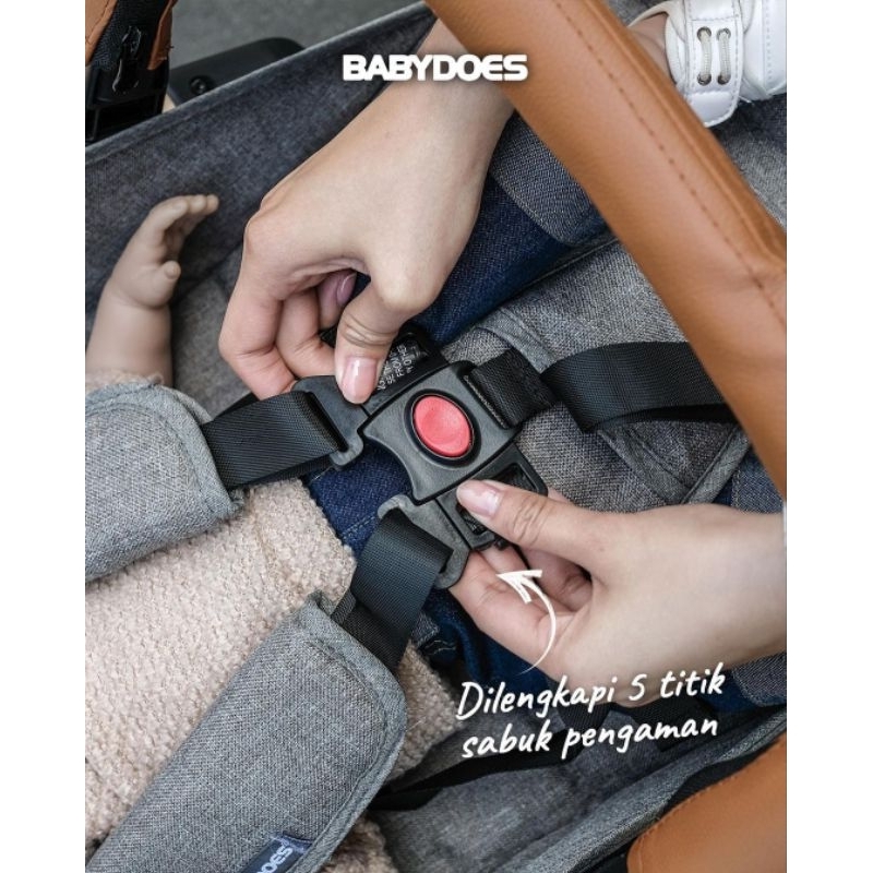 Stroller Babydoes CH 3481 Esmio / CH 3491 KTSN Esmio Gold Kereta Dorong Bayi Cabin Size