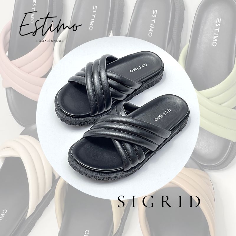 Sandal slip on wanita | SIGRID by estimo.look | sandal wanita sandal cewek