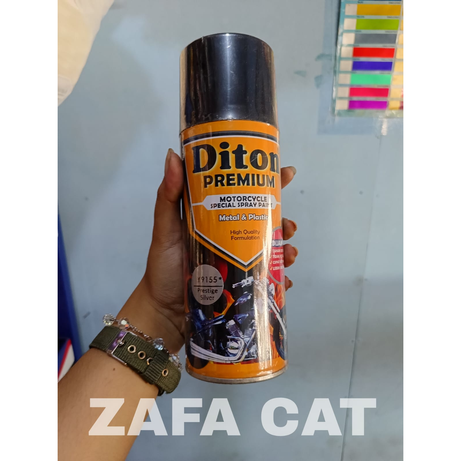 Cat Semprot DITON PREMIUM Yamaha Colors - Prestige Silver Y 9155* | ZAFA CAT