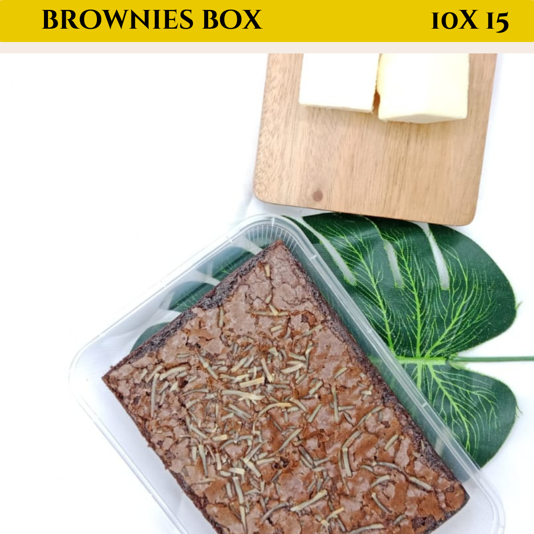 

Paket 2 Brownies Kacang Almond Keju Panggang Kemasan Box