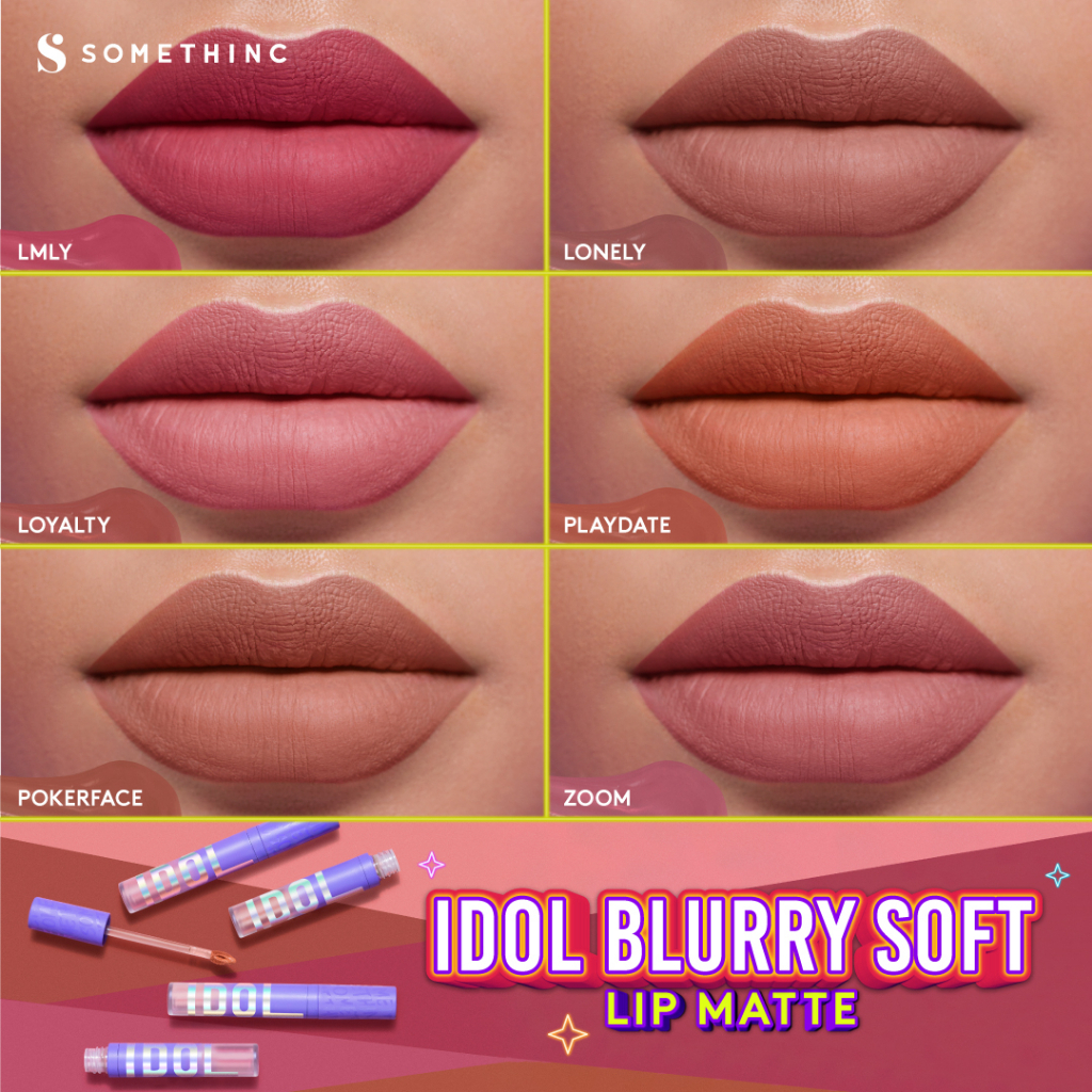 ✨ AKU MURAH ✨ SOMETHINC Idol Blurry Soft Lip Matte - Lip Cream Matte