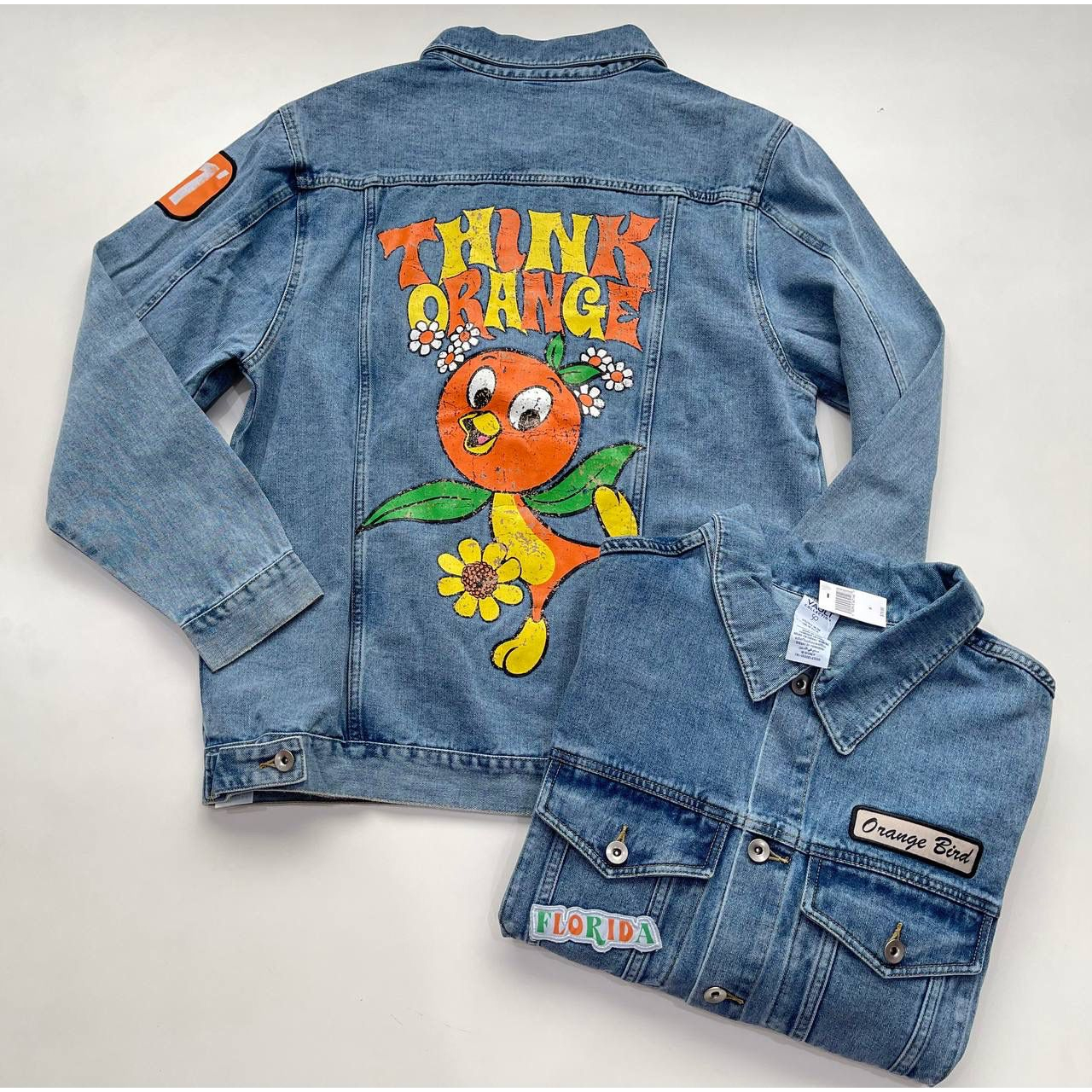 W*lt disney orange bird jacket denim