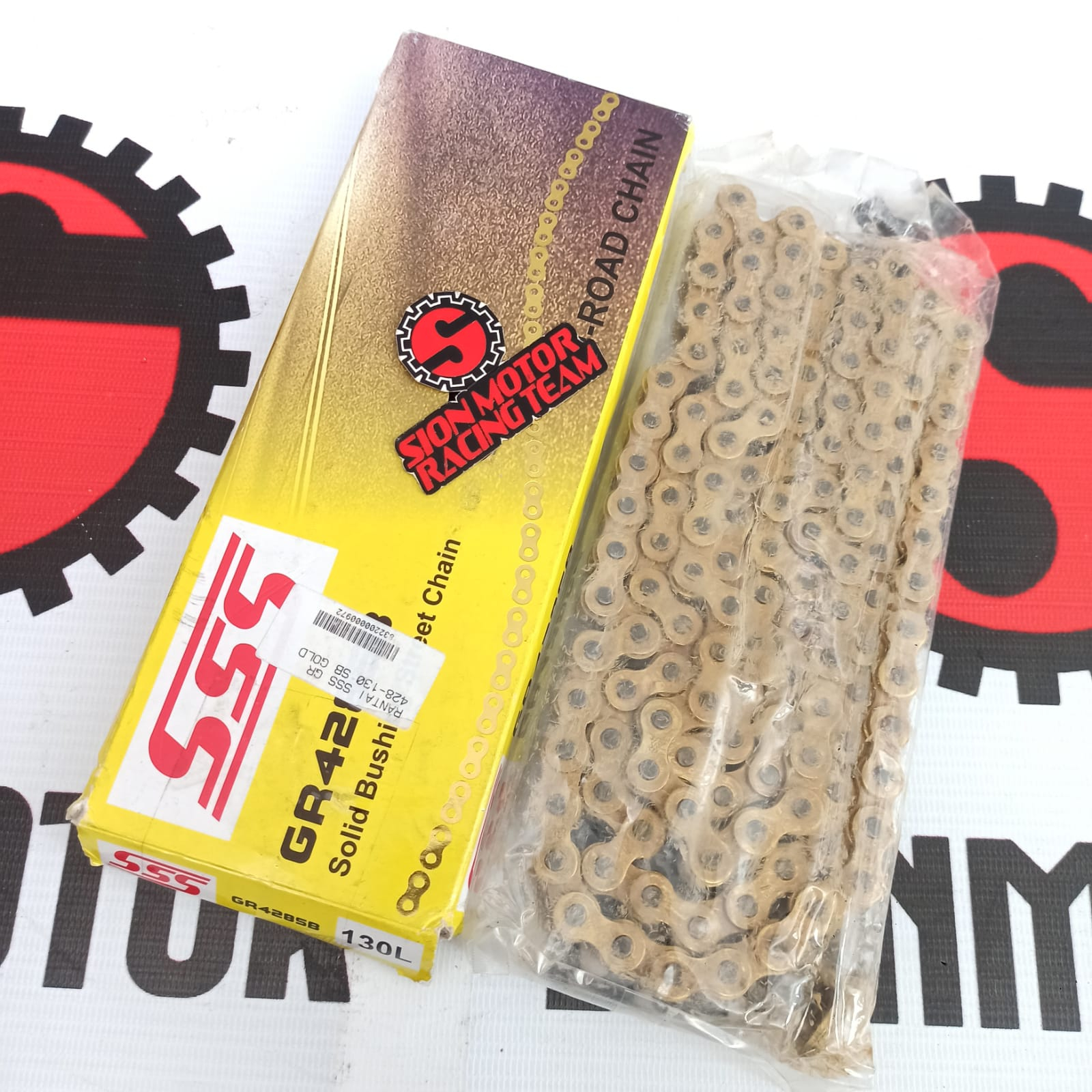 Rantai Chain Roda Motor Triple S / SSS Racing GR 428 - 130 SB Gold Emas Universal CB150 CBR VIXION R