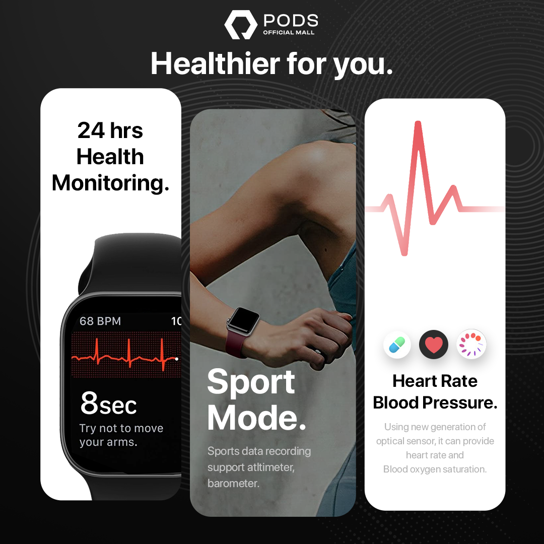 [✅PAKET HEMAT] ThePods Ultra Max Package [ThePods Max New 2023 + The Watch Smartwatch Series 8 Ultra]