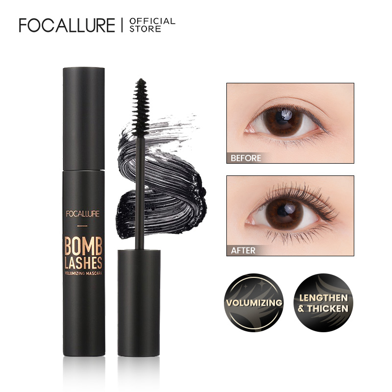 FOCALLURE Light and smooth Mascara Volume Curling Waterproof eyelash Cream Bomb Lashes Mascara