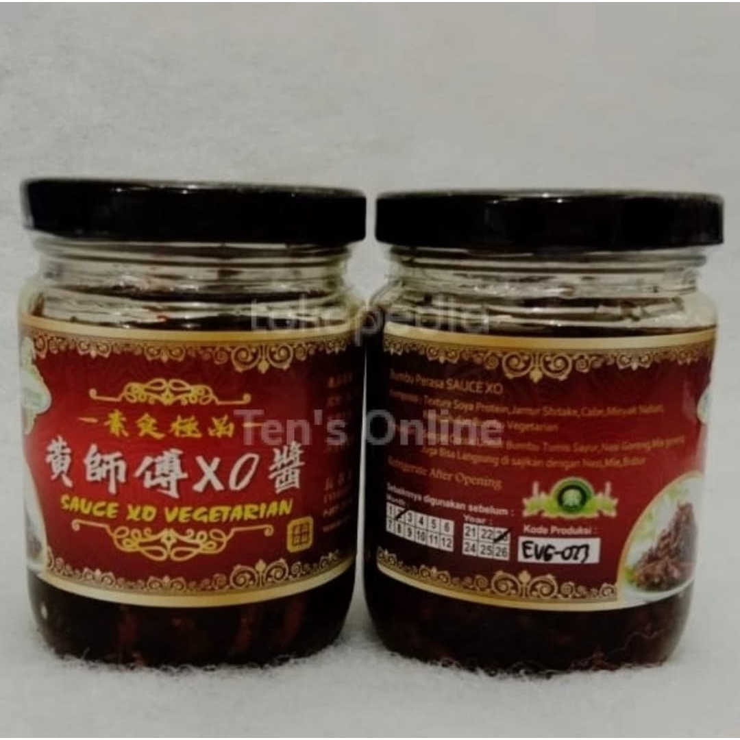 

Saus Sauce XO Bumbu Perasa Vegetarian Vegan Evergreen tian En Xiang