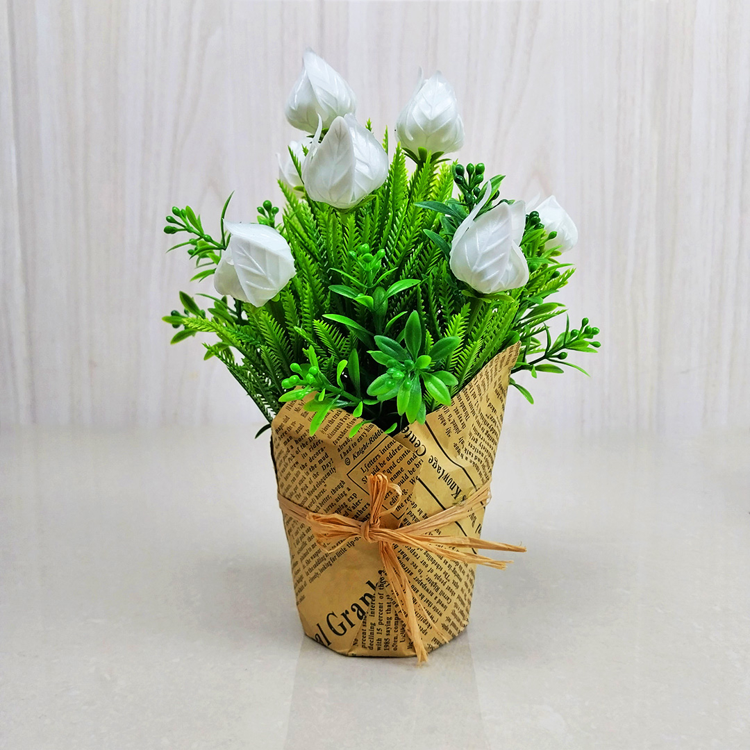 AND / COD / Pot Tanaman Bunga Hias Plastik Dekorasi Rumah Import Artificial Flower Murah PBP88