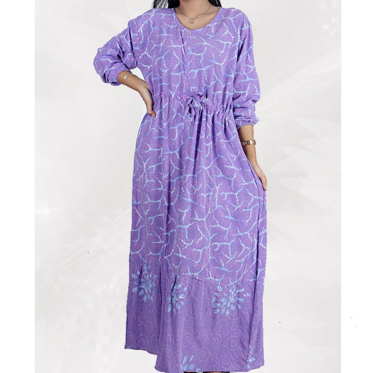 BATIK TRUSMI Longdress Pakaian Santai Daster Batik Prilly BMM