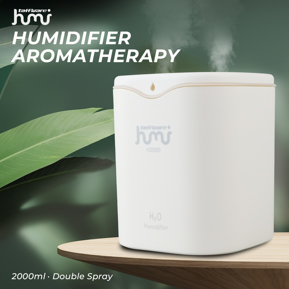 HUMI Humidifier Aromatherapy Oil Diffuser Double Spray 2000ml - H2000 X HUMI