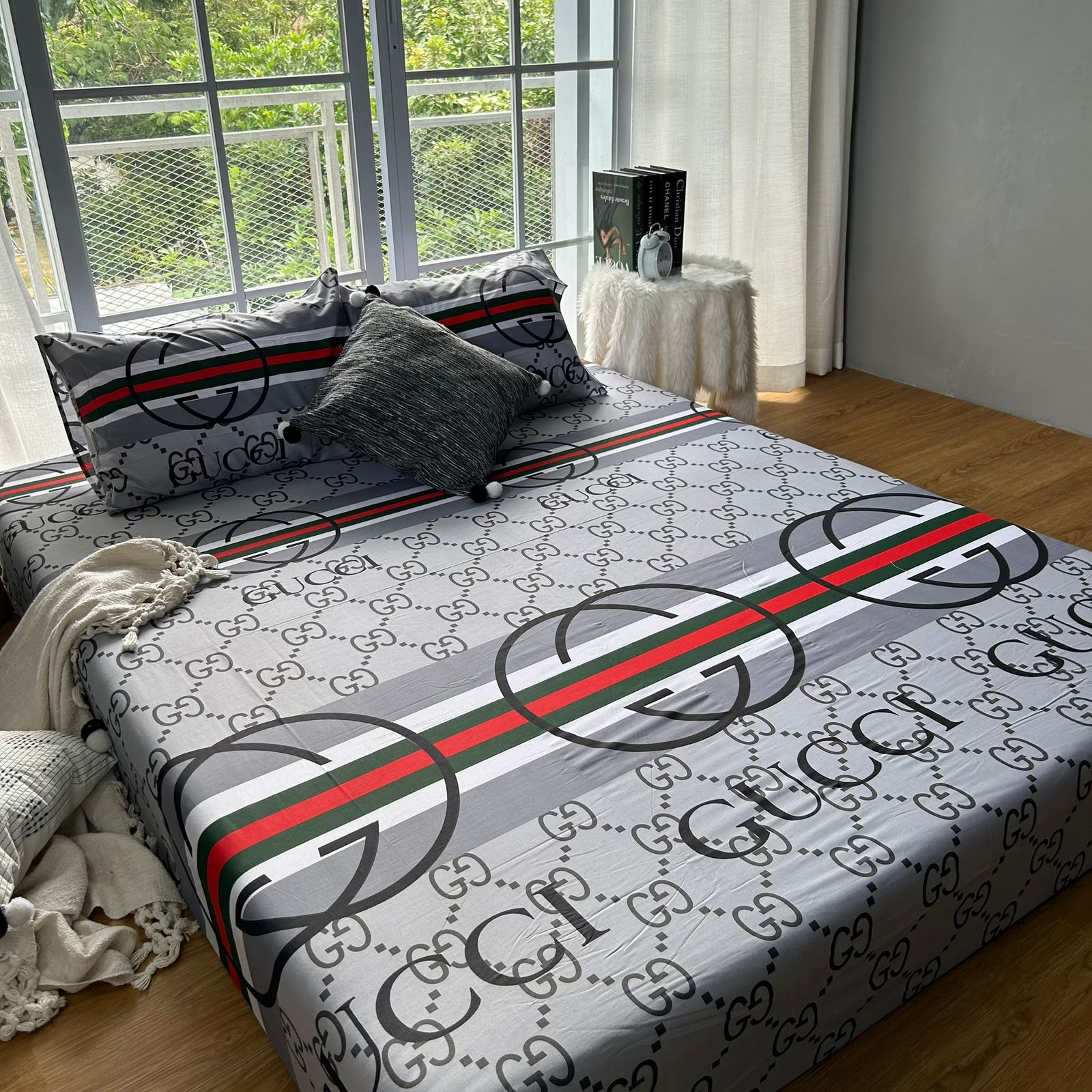 KAINKU - Sprei Branded katun premium original anti geser size 90 100 120 140 160 180 200 lengkap