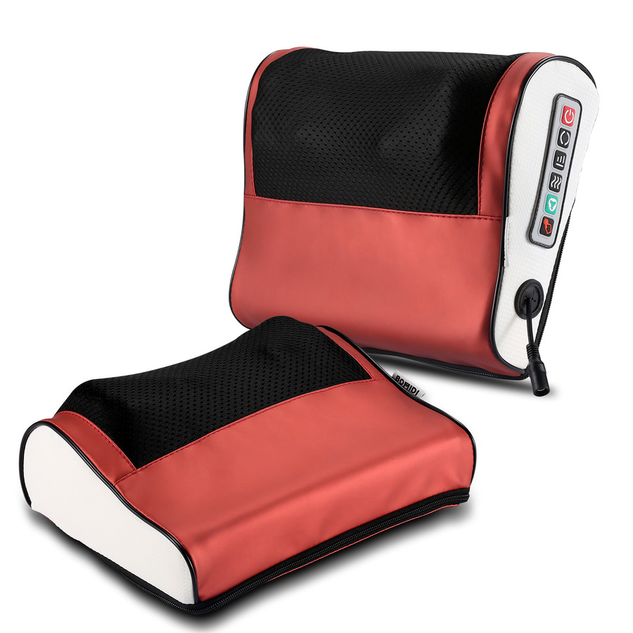 BOMIDI MP1 Massage Pillow Bantal Pijat 8 Bola Leher Punggung Pinggang Portable Car And Home