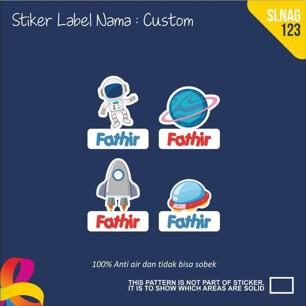 STIKER ANAK WATERPROOF CUSTOM NAMA LUCU TERMURAH BERBAGAI MODEL KEKINIAN VIRAL