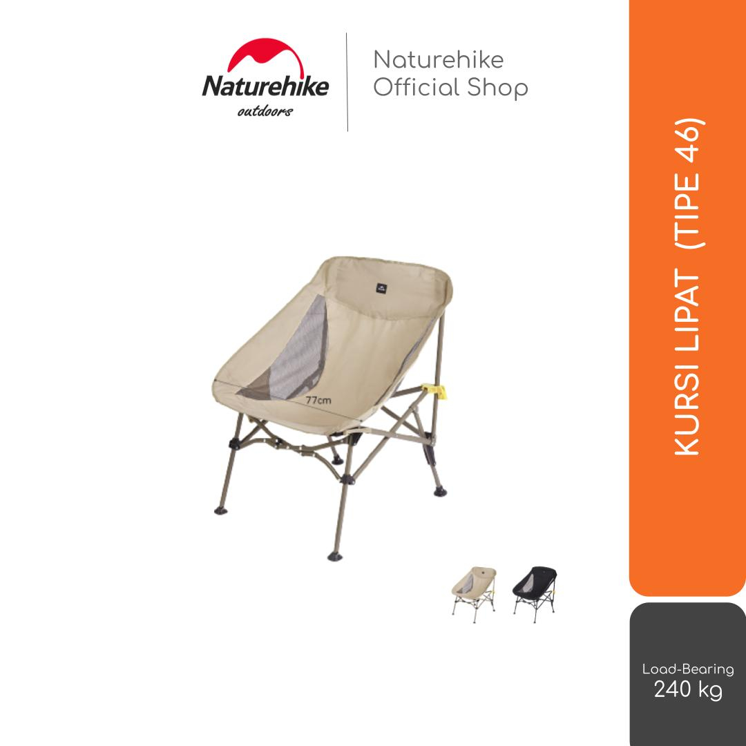 KURSI LIPAT PORTABLE CAMPING MANCING NATUREHIKE CNH22JU057 TIPE 46