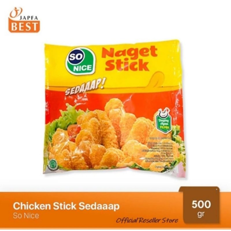 SO NICE Sedaaap Chicken Nugget Stick 500Gr