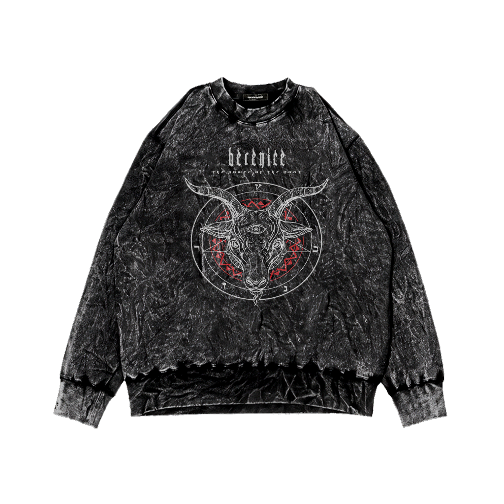 CREWNECK SWEATER PRIA METAL WASHING MOTIF CROWN TERBARU PREMIUM QUALITY
