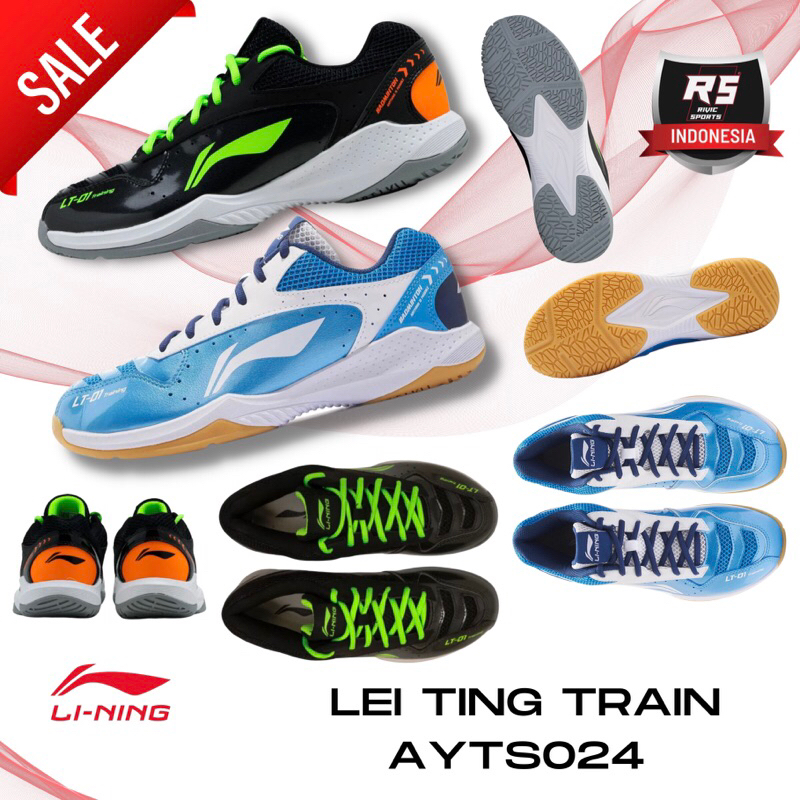 SEPATU LINING LEI TING TRAIN LT-01 TRAINING AYTS024 BADMINTON LI-NING ORIGINAL Cepat Kering Uniseks