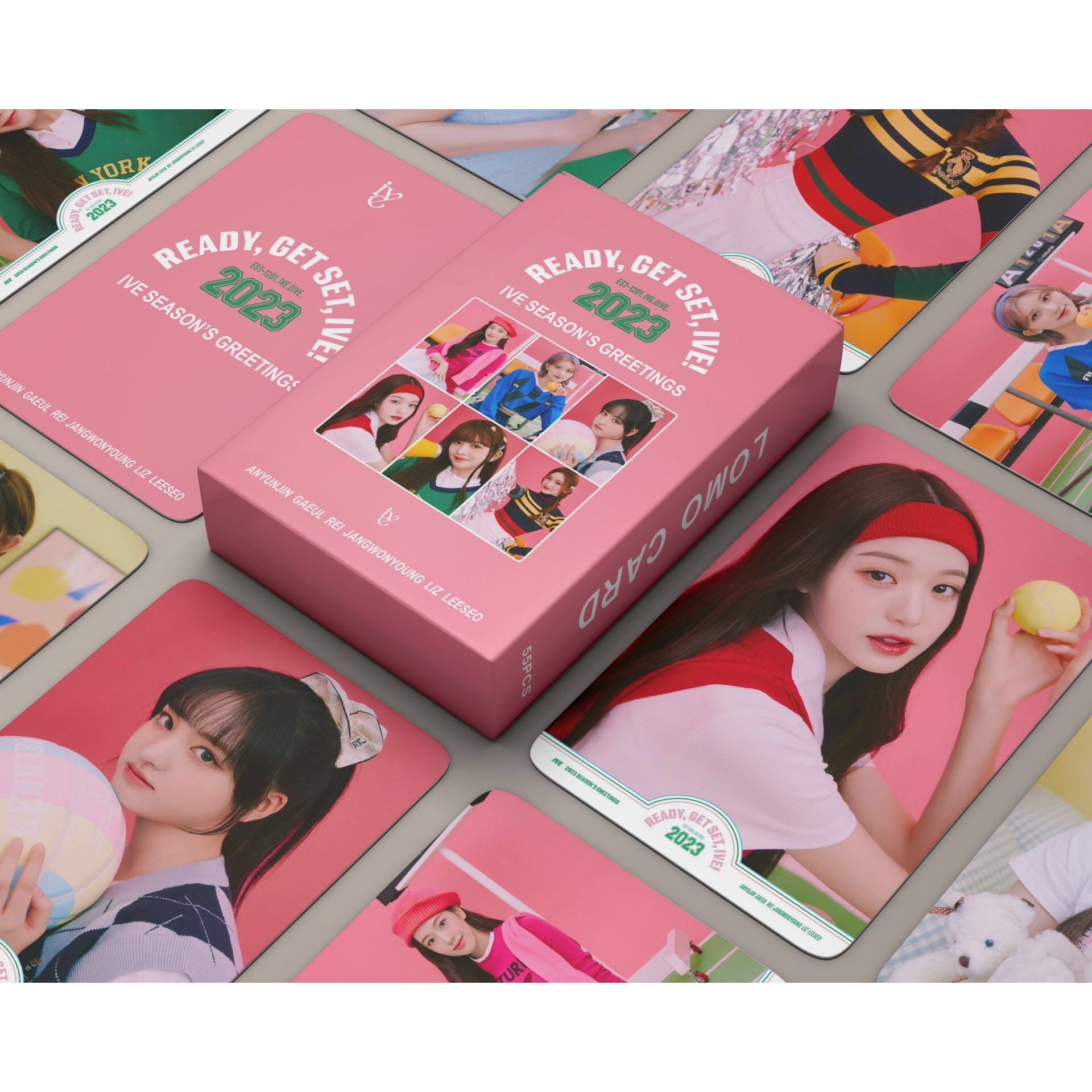 [kstuffind] IVE SEASON GREETING 2023 PHOTOCARD LOMO CARD PHOTO KARTU FOTO PC DIVE MURAH 54 PCS 54PCS